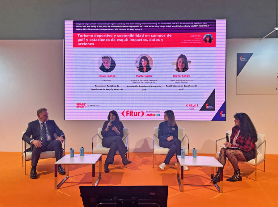 La Asociación Española de Campos de Golf (AECG) participa en FITUR 2026 en una mesa redonda en FITUR Sports'